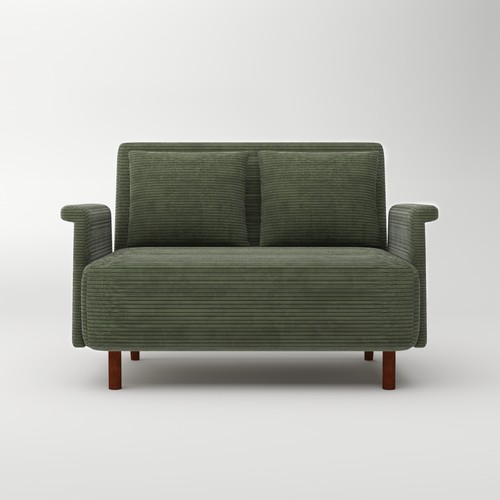 Modern velvet futon chair - modern,